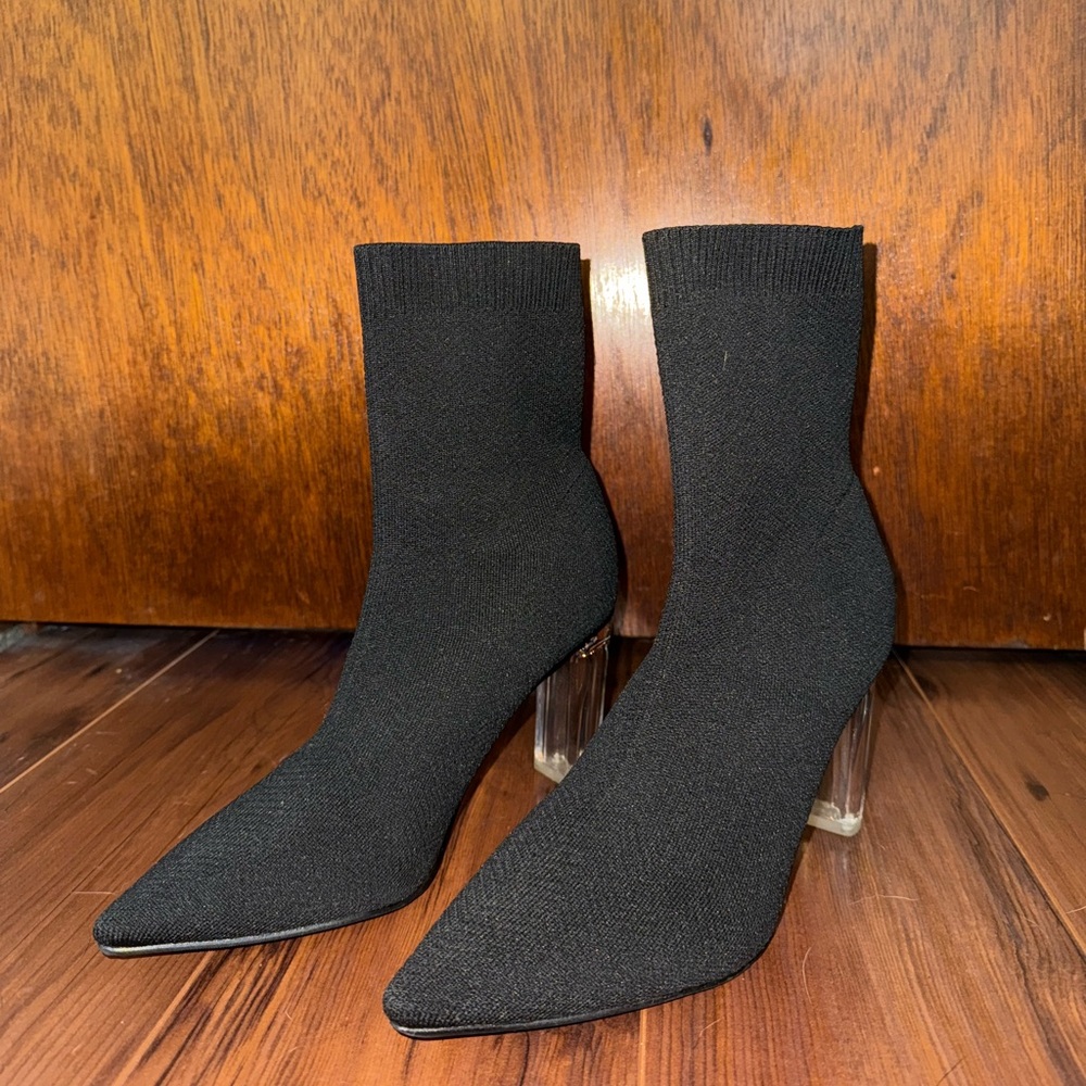 Black sock boots